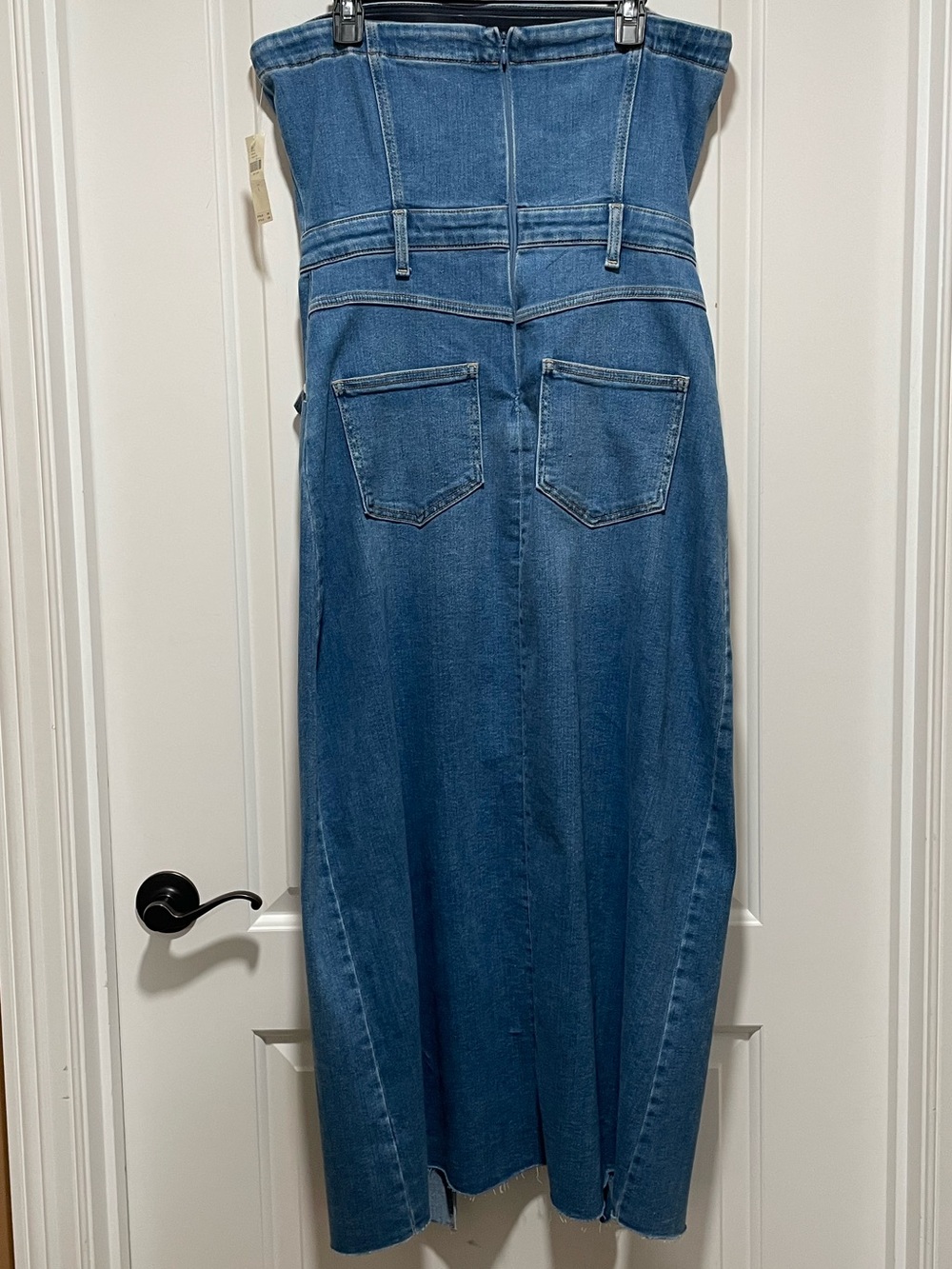 Anthropologie The Madi Front-Slit Denim Dress by Pilcro Sz Large Boho Beauty! - Picture 7 of 15